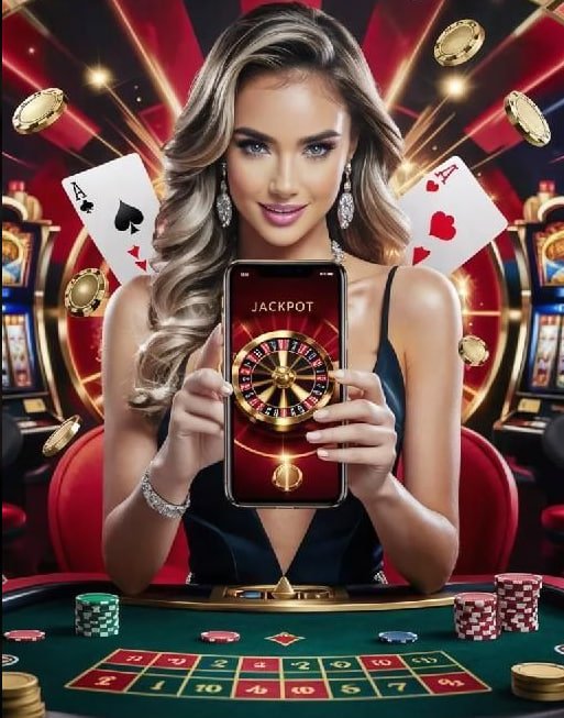 Antarmuka aplikasi mobile peluru 4d menampilkan menu slot dan live dealer